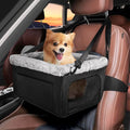 Small Dog Booster Car Seat, Portable Puppy Dog Car Seat, Up to 20lbs, Black