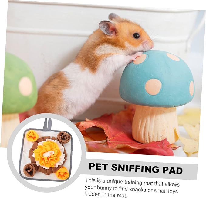 Hemoton Reusable Snuffle Mat for Dogs Training Pad Hanging Rope Pet Foraging Cushion