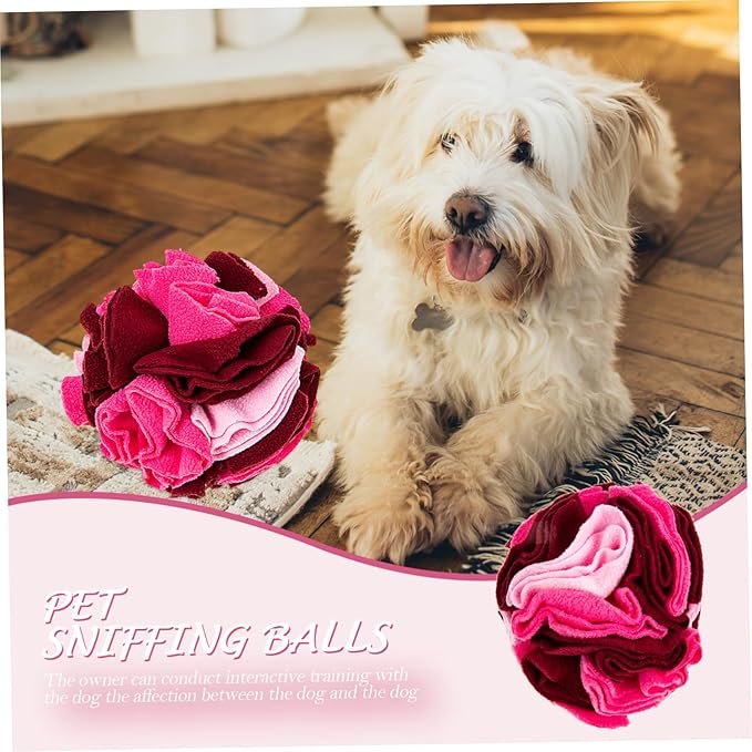 Pet Sniffing Ball Dog Foraging Ball Hidden Treats Puppy Teething Toy Pet Supplies