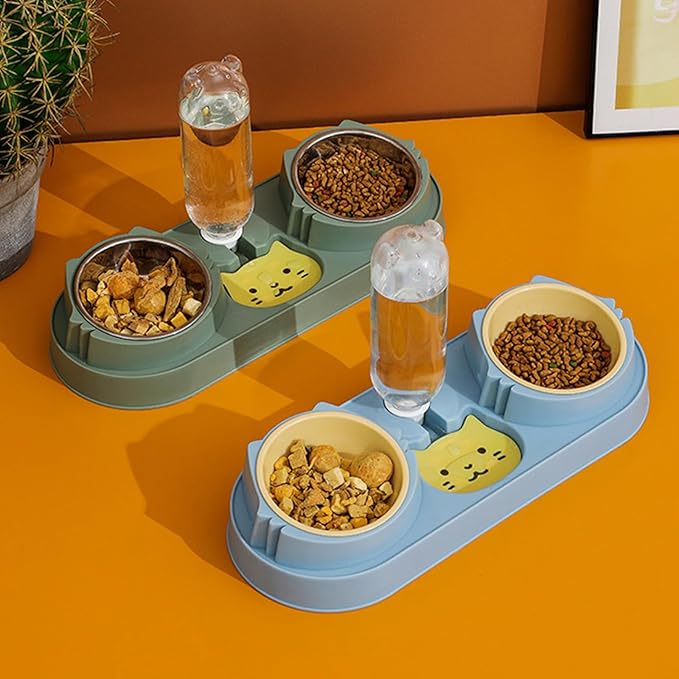 Pet Feeding Bowl Dog Food Small Dogs Food Large Capacity Anti-Skid Feeding Dispenser Kitten Feeder Pet Supplies for Small Dogs Treats