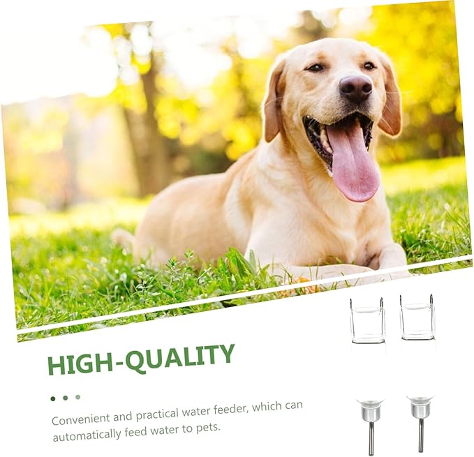 Happyyami 4pcs Pet Water Bottle Dispenser Portable Drinking Tool Easy to Clean Safe Material