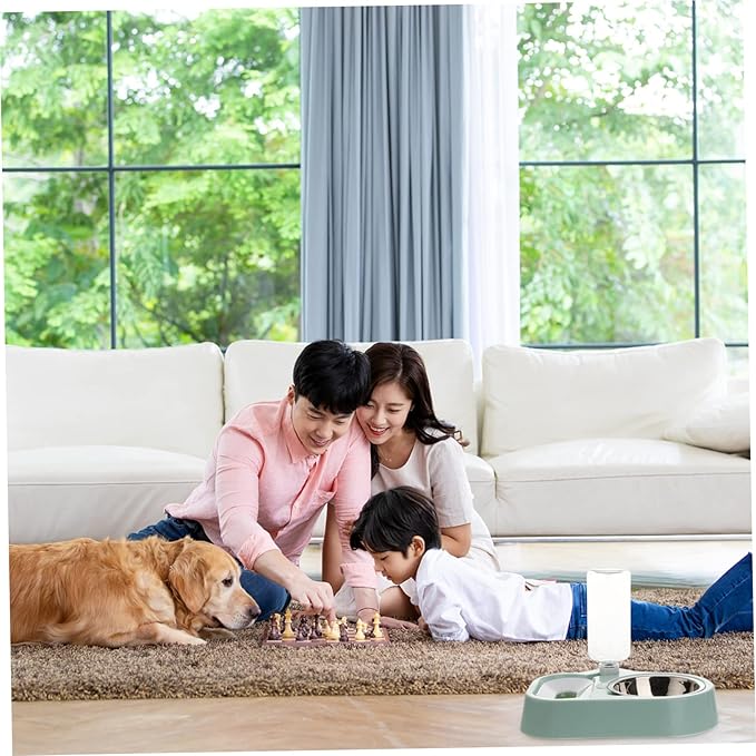 Kisangel Automatic Water Feeder for Dogs and Cats Durable Dual-use Pet Bowl with Capacity Lightweight Design Convenient Water Dispenser for Easy Pet Hydration