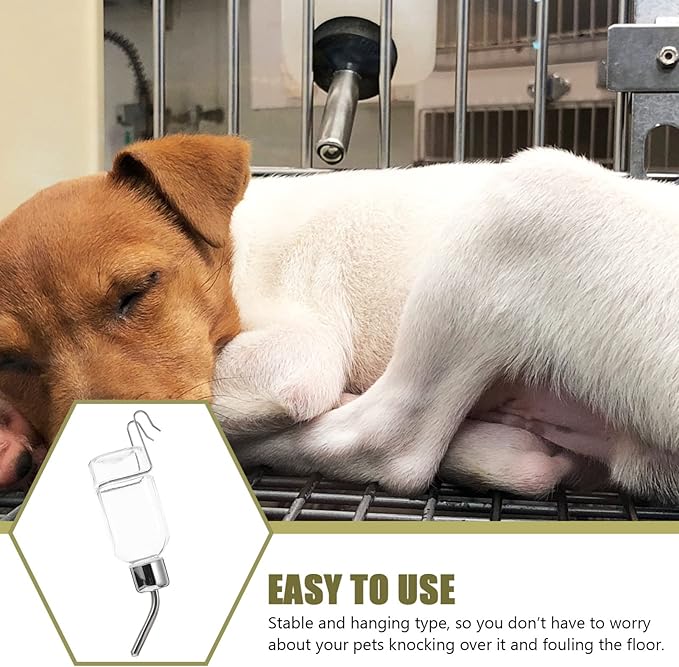 Automatic Pet Feeder Dog Water Bottle Portable Water Dispenser No Leak Perfect for Rabbit Large Dogs