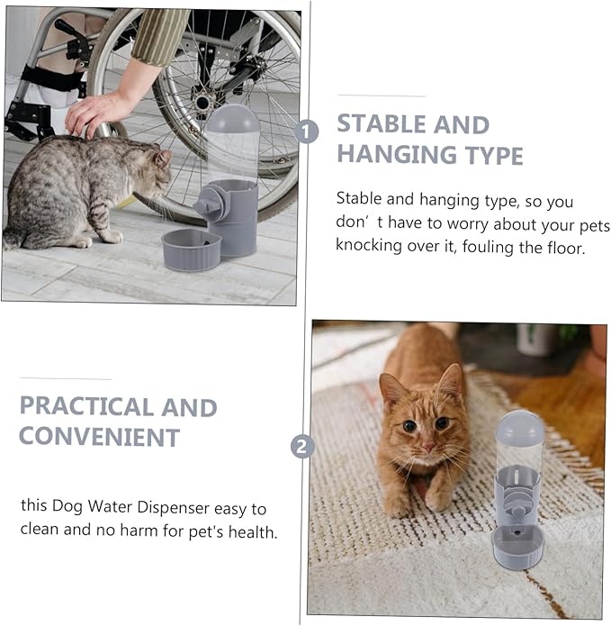 BESPORTBLE Hanging Dog Water Feeder Wear-Resistant Automatic Pet Dispenser for Cats and Puppies Leak Design for Easy Installation and Cleaning