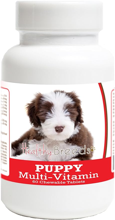 Healthy Breeds Bearded Collie Puppy Dog Multivitamin Tablet 60 Count