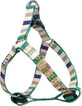Pawtitas Personalized Dog & Puppy Harness Extra Small Grey/Blue/Green Custom ID Tag Adjustable No Pull Vest