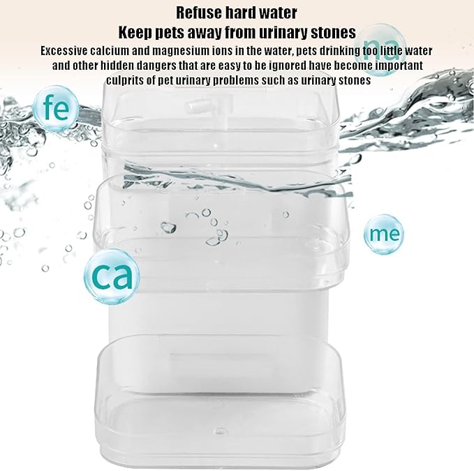 EVTSCAN Pet Water Dispenser, Automatic Drinking Fountain USB Interface Cat Dog Water Feeder Pet Water Dispenser(Beige)