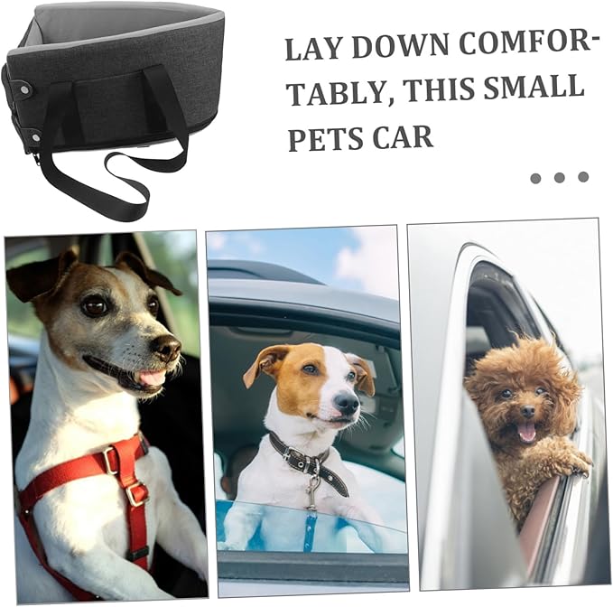 UPKOCH Washable Dog and Cat Car Seat Console Pad Comfortable Pet Seat for Use Cars Soft Material Easy to Fits and Pets Deep