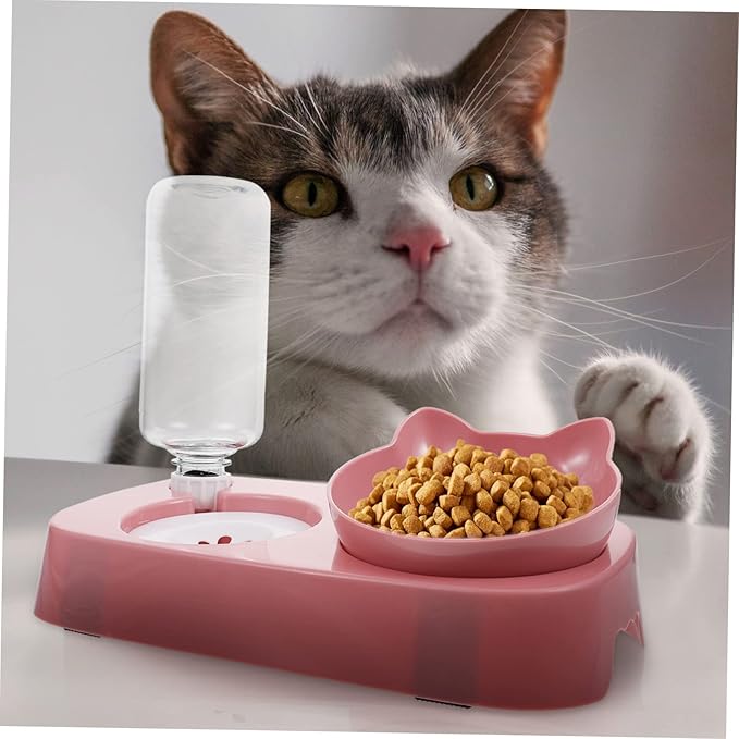 VANZACK Safe Pet Water Bowl Knock Feeder Automatic Dispenser for Cats Dogs Easy to Clean