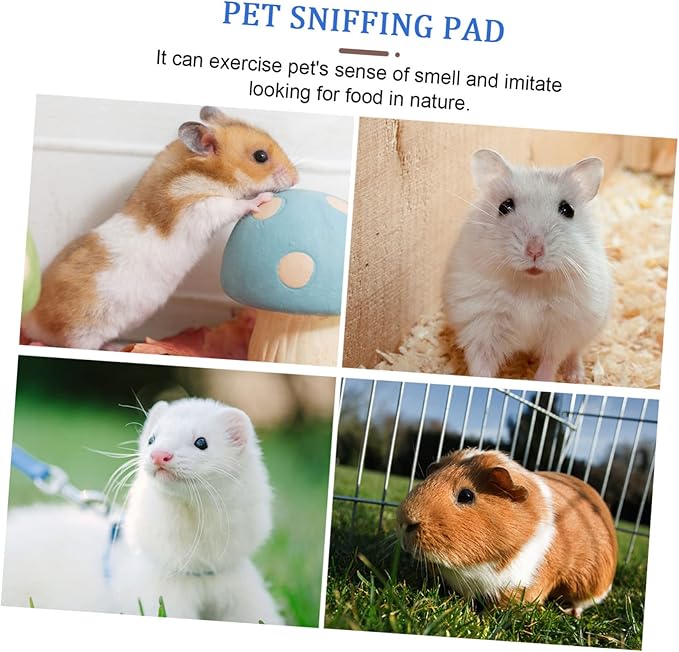 Interactive Small Pet Snuffle Mat Non Slip Foraging Pad for Rabbits Small Animals Durable Easy to Encourages Natural Foraging Behavior for Stimulating Nose