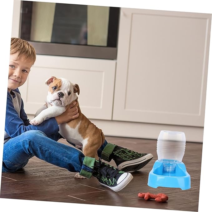 3pcs Dog Water Feeder Bowl Creative Pet Drinking Station for Puppies and Dogs Automatic Dispenser Smooth Non-tip Design for Home Use