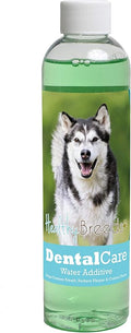 Healthy Breeds Dog Dental Care Water Additive for Alaskan Malamute - Helps Freshen Breath, Reduce Plaque & Control Tartar - Mint Flavor - 8 oz