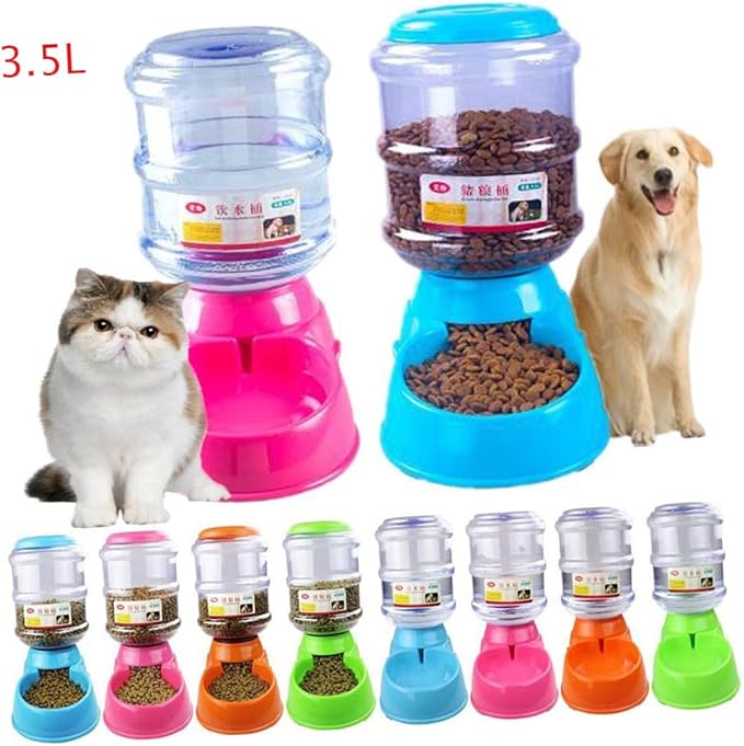 Automatic Feeder for Dogs and Cats Pet Water Fountain Pet Food Bowl Easy to Clean No Leak