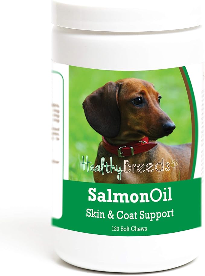 Healthy Breeds Dachshund Salmon Oil Soft Chews 120 Count