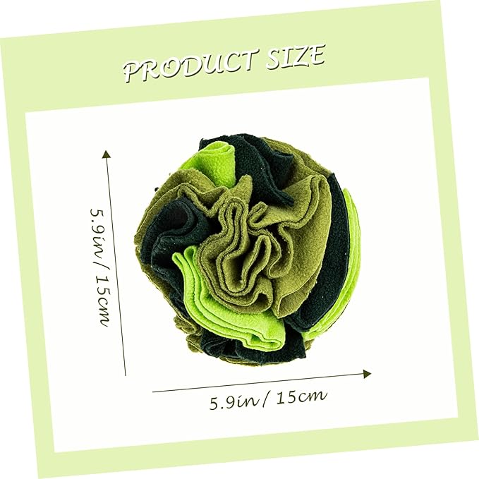 YARNOW Interactive Sniffing Ball for Dogs Durable Pet Toy for Slow Feeding Encourages Foraging Skills Easy to Clean