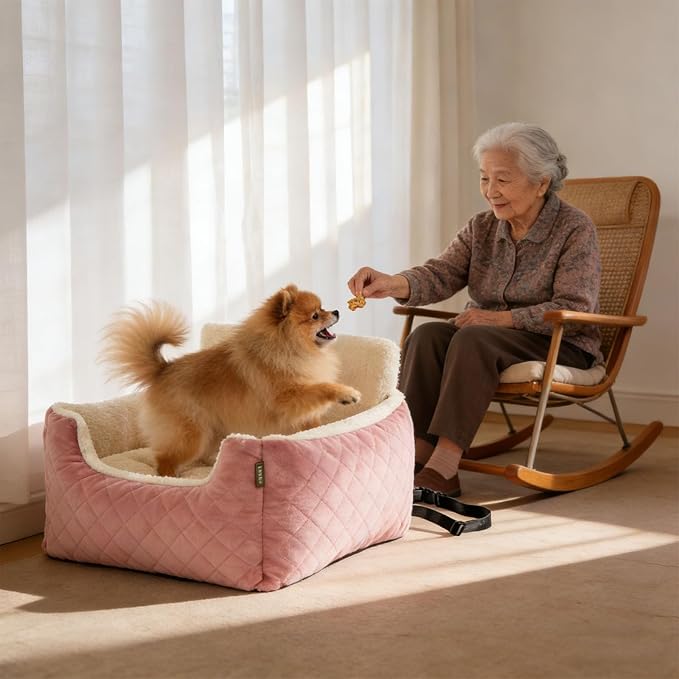 Travel Dog Boosters Offering Enhanced and Storage for Toy Snacks on Road Trips Double Side Dog Seat