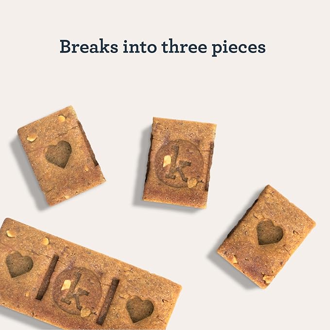 Kradle Bliss Bars for Dogs - Peanut Butter Flavored Calming - GABA L-Theanine - On The Go Packaging - Supports a Calm Demeanor - 6 Bars