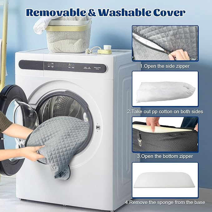 Dog Car Seat for Large/Medium Dog Pet Under 55 lbs or 2 Small Dogs Detachable Washable Travel Bed Fits Cars Trucks SUV