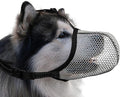Dog Muzzle, Breathable Soft for Extra Large Dogs to Anti & Prevent Barking Biting Chewing, Reflective & Adjustable Basket Muzzle with Air Mesh for German Shepherd Grey XXL