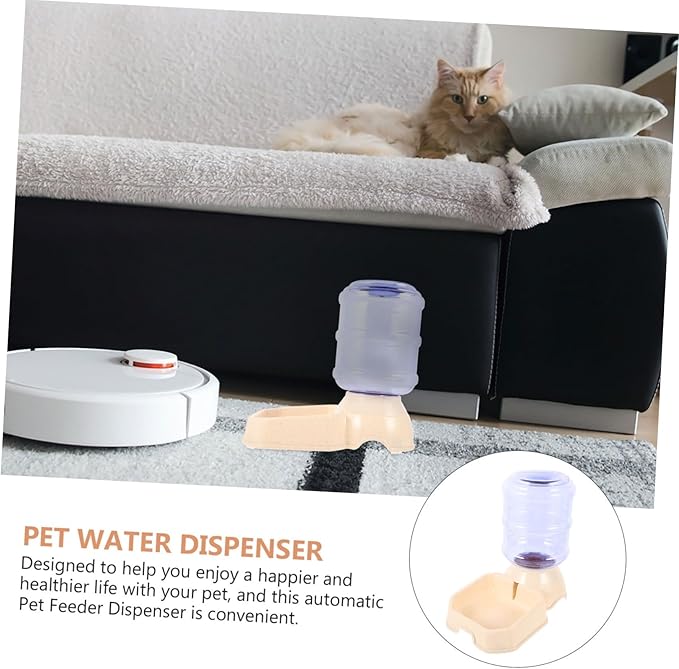 BESPORTBLE Pet Water Dispenser Station Dog Cat Water Feeder Automatic Pet Waterer Large Bowl No Overflow for Dogs Cats