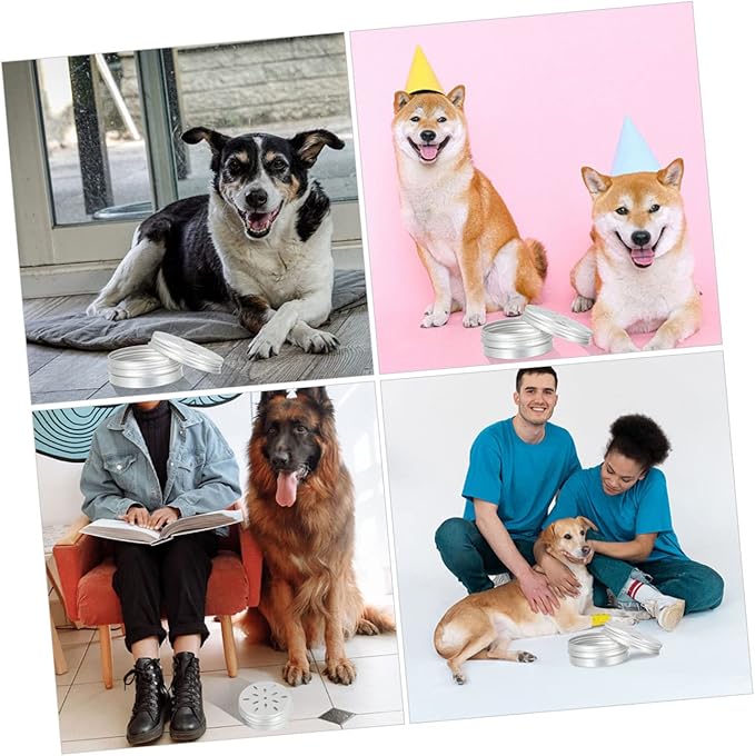SUPVOX 6pcs Dog Scent Training Boxes Aluminum Odor Cases for Dogs Nose Work Tool for Small for Scent Detection and Training Activities