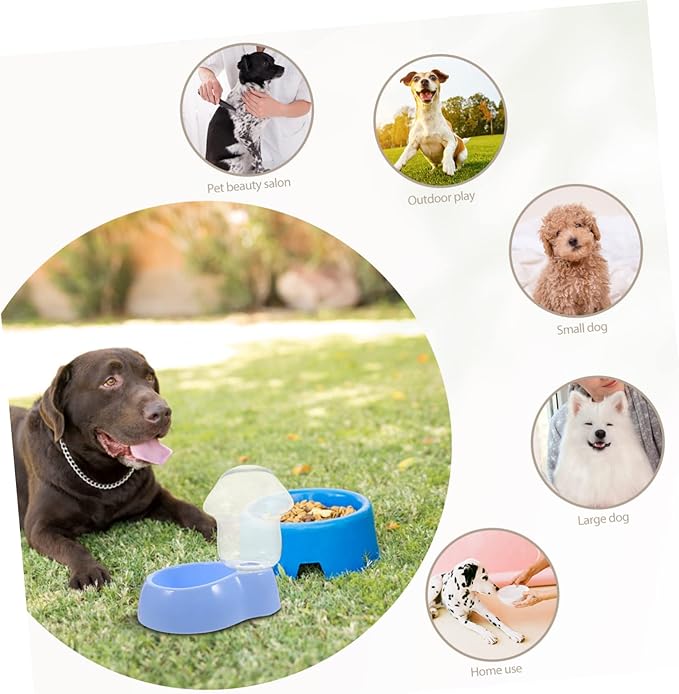 BESPORTBLE Pet Water Bowl Automatic Feeder for Dogs Large Capacity Slow Eating Bowl