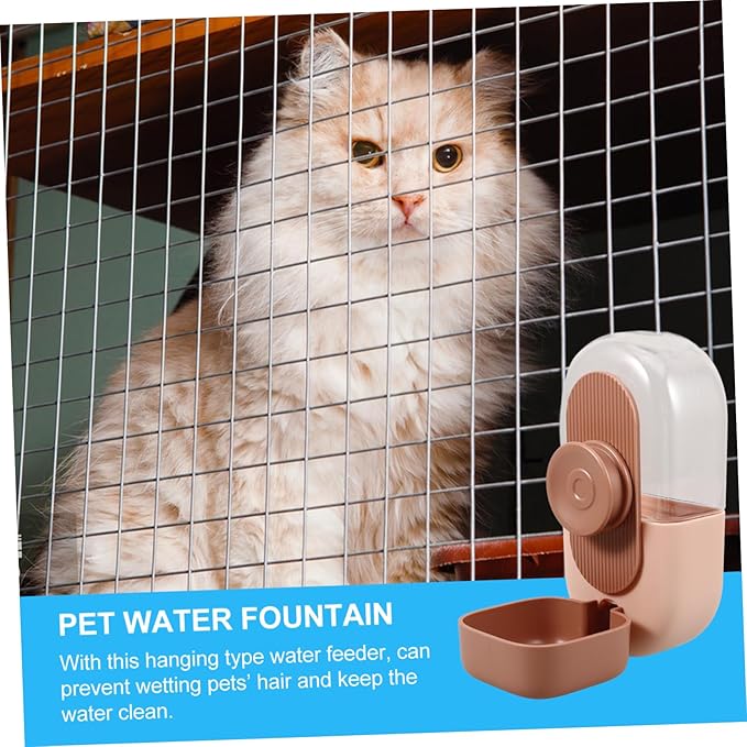 HANABASS 3pcs Automatic Hanging Pet Water Dispenser Water Bottle for Compact Design for Pet Cages for Dogs Cats Overflow and Spills