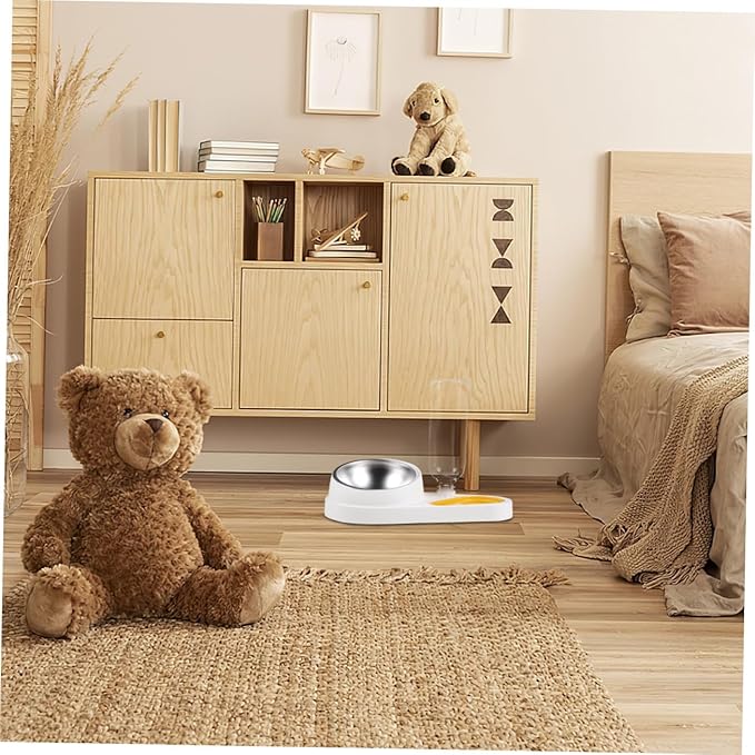 Automatic Pet Feeder Water Dispenser Dog Cat Food Bowl Slow Feeder for Dogs Cats