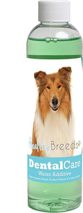 Healthy Breeds Dog Dental Care Water Additive for Collie - Helps Freshen Breath, Reduce Plaque & Control Tartar - Mint Flavor - 8 oz