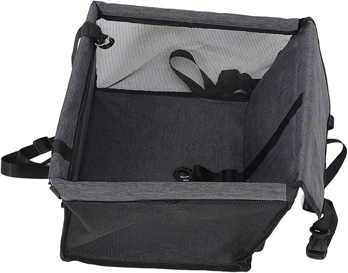 HANABASS Dog Car Seat Material Portable Pet Carrier for Dogs and Cats Breathable Design Front Pocket Easy to Install for Travel