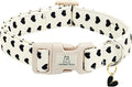 Lionheart glory Valentine's Dog Collar-Hearts Print Dog Collar for X-Small Cute Dog Collars Spring Female Male Pet Gift Adjustable Heavy-Duty Puppy Collar Holiday