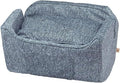 Snoozer Dog Car Seat with Storage Tray: Lookout II Dog Booster Car Seat for Pets up to 34lbs, Helps Alleviate Travel Sickness & Fear for Dogs, Removable Washable Cover – Palmer Indigo, Size Large