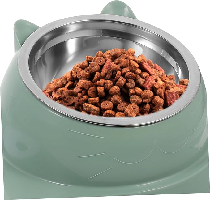Automatic PET Feeder with Water Dispenser Non-Skid Dog and Cat Bowl Set Detachable Food and Water Station for Small Dogs and Cats Easy to Clean