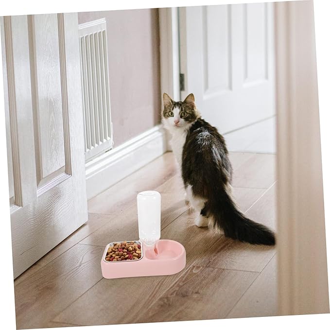 BESPORTBLE Pet Supplies Automatic Pet Water Dispenser for Cats Dogs Sturdy Double Bowl Design