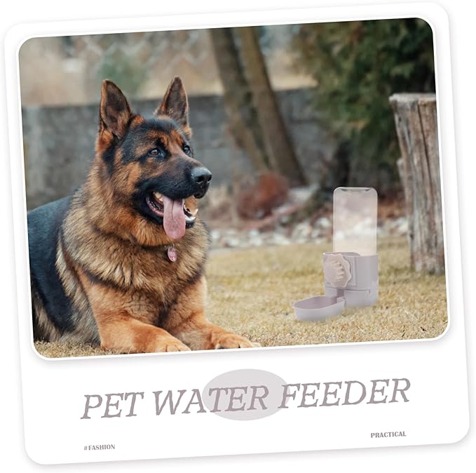 Kisangel Automatic Hanging Dog Water Bottle Pet Cat Water Dispenser Kennel Waterer Portable Cage Mounted Feeder for Pets Easy to Clean and Stable Design