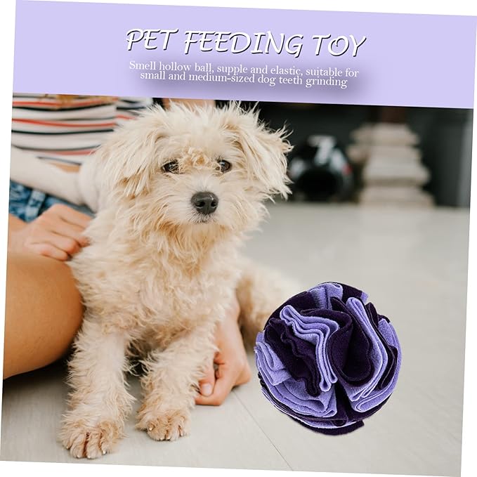 Pet Dog Sniff Training Toy Soft Snuffle Ball Dog Interactive Toy Slow Feeder