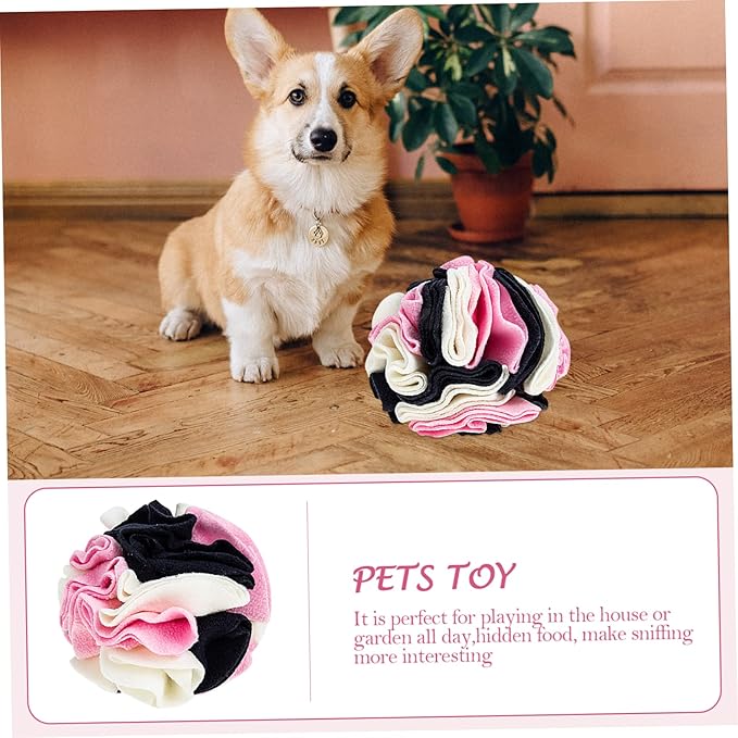 YARNOW Upgraded Dog Sniffing Ball Interactive Sniff Training Toy for Pets Slow Eating Snack Dispenser Sturdy PET Plaything Leak-Proof Design