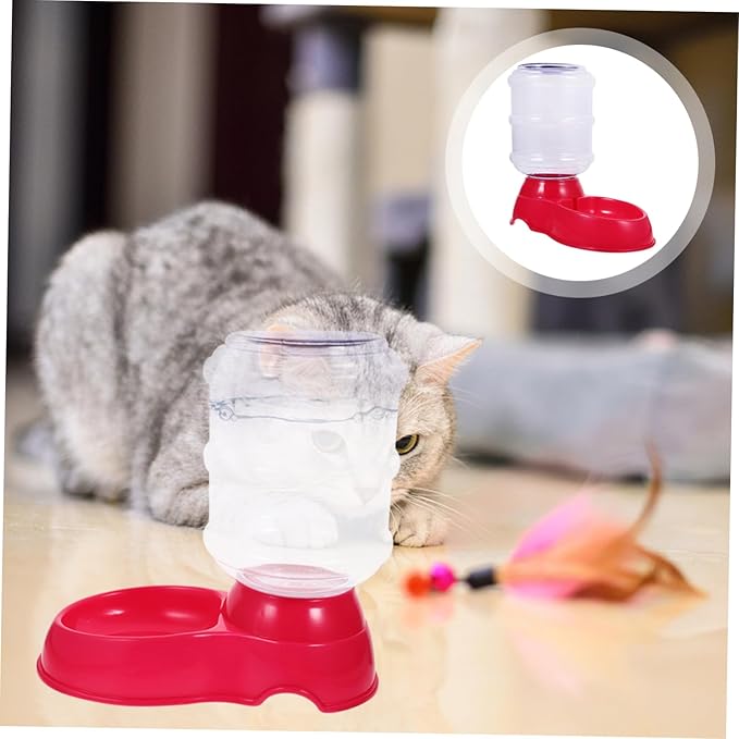 Pet Drinking Water Basin Large Dog Water Bowl Automatic Feeder -Slip Base for Outdoor Use