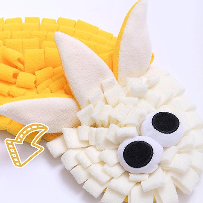Pet Sniffing Mat - Interactive Foraging Toy, Puppy Slow Eating with Enrichment Pad, Dog Training with Nose Work Activity, Medium Large Breed with Indoor Play Use, Foraging Mat for Home Garden