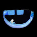 Happyyami Adjustable Rechargeable Blue Light up Dog Collar Small Size LED Night Glowing Pet Neck Decor Safety Collar for Puppies and Cats