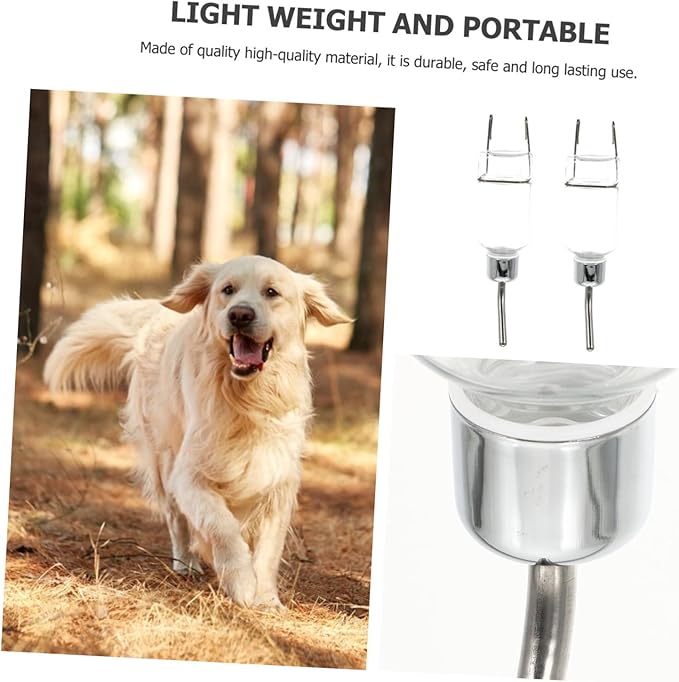 2 Pcs Pet Drinking Kettle Dog Water Bowl Dispenser Automatic Water Feeder for Home