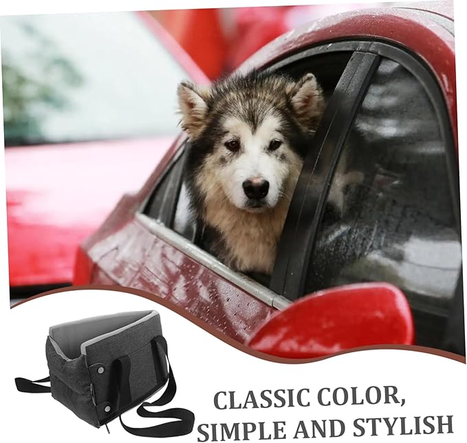 Washable Console Dog Cat Seat for Car Travel Cushion Design Easy to Install Comfortable for Pets and Tear-Resistant Car Seat Cover
