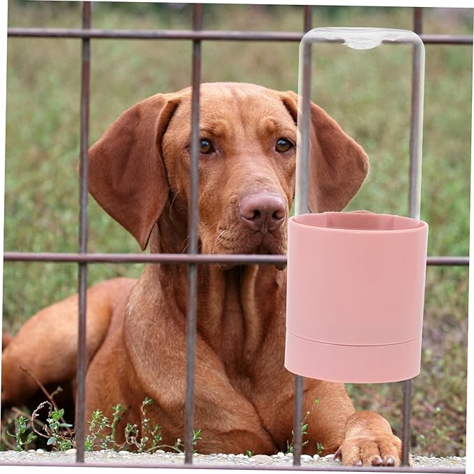 1Pc Hanging Pet Water Feeder Automatic Dog Cat Water Dispenser Compact Material Easy Portable for Pets