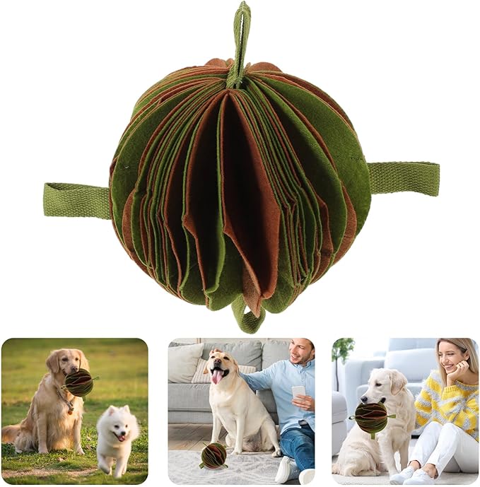 NOLITOY Food Hide Toy for Dogs Snuffle for Slow Feeding Interactive Treat Dispenser Encourages Natural Foraging Skills Fun Training Activity for Bored Dogs