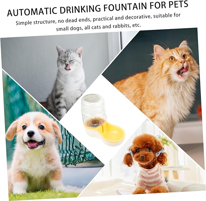 Totority 1pc Automatic Pet Water Feeder Lightweight Dog Water Bowl Capacity for Cats and Dogs Non- Design for Steady Use