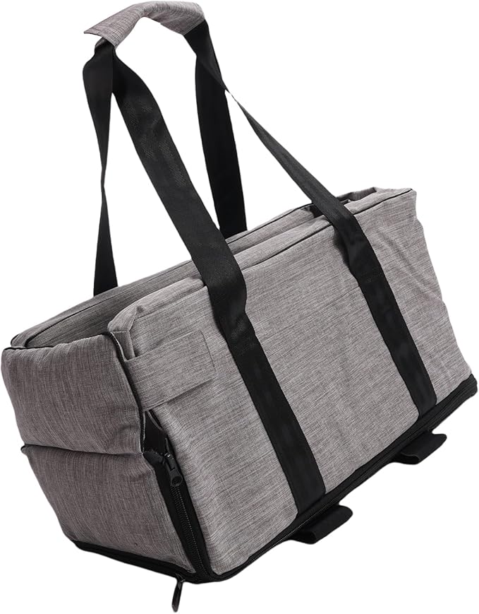 Center Console Dog Car Seat for Small Dogs 42x20x22cm, 300D PU Oxford Cloth - Comfortable Booster with Dual Safety Straps, Portable Design for Pet Travel