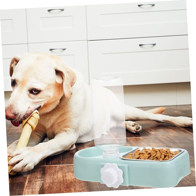 VICASKY Automatic Dog Water Refiller Bowl Elevated Dog Bowl for No Spill Pet Feeder Detachable Feeding Tool