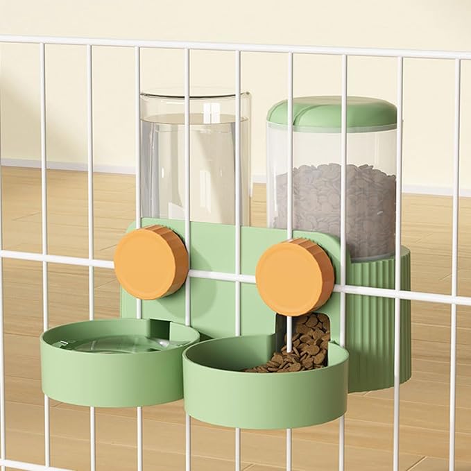 Water Feeder Water Dispenser Feeding Watering Cage Mount Feeder Automatic Food Feeder