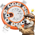 Dog Puzzle Toy, Level 3 in 1 Brain Mental Stimulation Dog Puzzles for Smart Dogs, Interactive Treat Dispenser Cognitive Enrichment Toys Puppy Puzzle Game for Mind Boredom-13.31"x13.31" Orange
