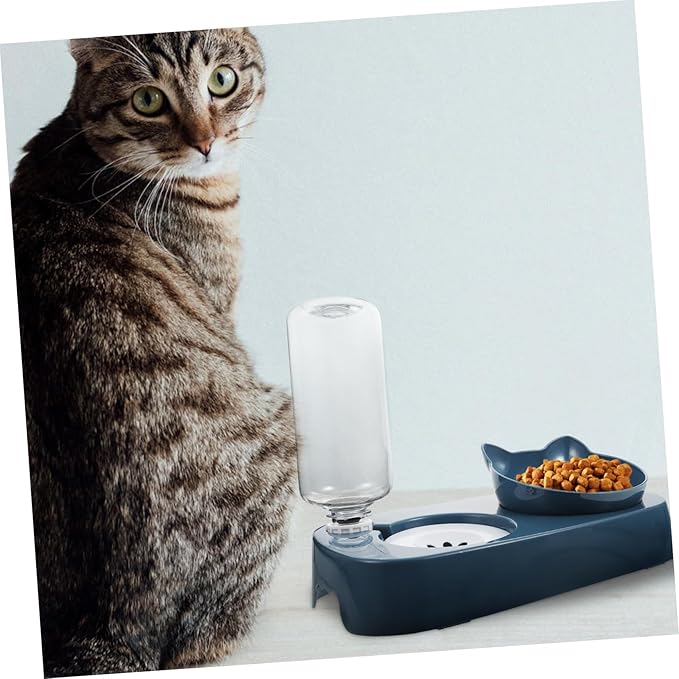 Stable PET Water Bowl and Feeder Spill Cat and Dog Drinking Dispenser Sturdy Non-Slip Design for Indoor Use Automatic Watering Bowl